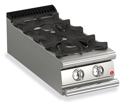 Fourneau à plaque de cuisson de table 2 feux vifs gaz Gamme QUEEN 700 - Baron - 70QPCG401