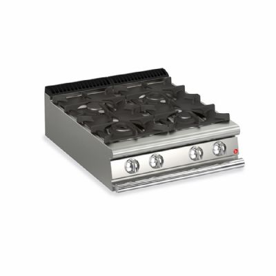 Plaque gaz de table 4 brûleurs puissants - puissance 21,9 kW - 800x700x250 Plaque gaz de table 4 brûleurs puissants - puissance 21,9 kW - 800x700x250
