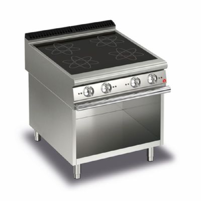 Plaque induction sur coffre 4 foyers 3,5 kW puissance totale 14 kW - 800x700x870 Plaque induction sur coffre 4 foyers 3,5 kW puissance totale 14 kW - 800x700x870