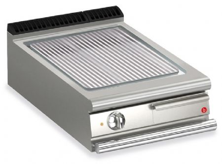 Plancha professionnelle électrique rainurée à poser 5.4 kW - Baron - 70QSFTE617
