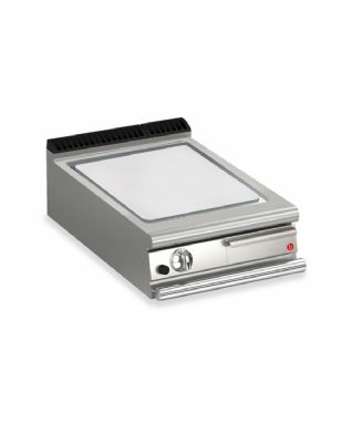 Plancha gaz de comptoir chrome dur 1 zone rainurée 1/3 dimensions 600x700x250 Plancha gaz de comptoir chrome dur 1 zone rainurée 1/3 dimensions 600x700x250