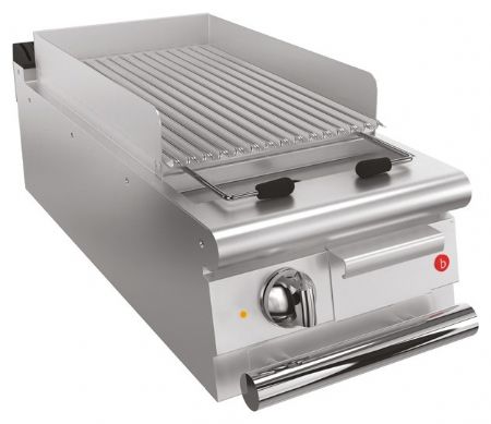 Grill électrique professionnel à poser 6 kW surface rainurée - Baron - 70QSGE400P