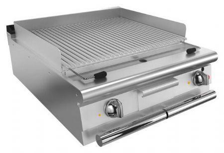 Grillade électrique à poser - 38 dm² - 790 x 490 mm - Gamme QUEEN 700 - Baron - 70QSGE800