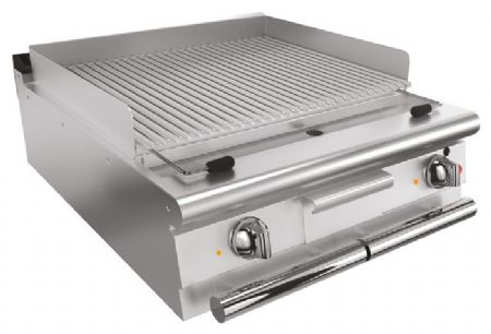 Grill électrique professionnel à poser 12 kW surface rainurée - Baron - 70QSGE800P