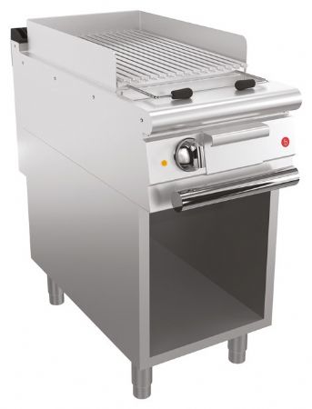 Grillade électrique avec placard ouvert en soubassement - 18 dm² - Largeur 400 mm - Gamme QUEEN 700 - Baron - 70QSGVE400P