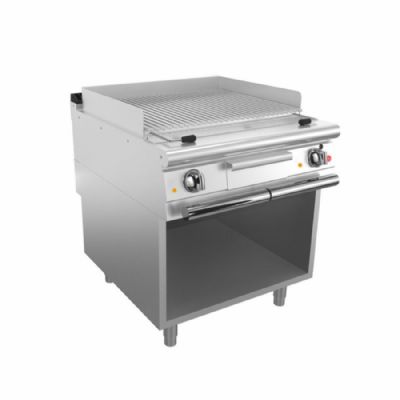 Grill électrique sur coffre monobloc grilles inox AISI 304 - 800x700x870 Grill électrique sur coffre monobloc grilles inox AISI 304 - 800x700x870