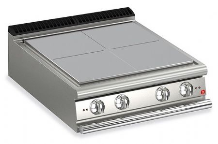Fourneau à plaque de cuisson - Plaque électrique monobloc 4 zones - Gamme QUEEN 700 - Baron - 70QTPE800 Fourneau à plaque de cuisson - Plaque électrique monobloc 4 zones - Gamme QUEEN 700 - Baron - 70QTPE800