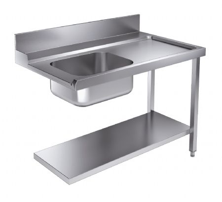 Table d'approvisionement lave vaisselle avec tagre 1200x750x900  droite pour 7280.0045-0046