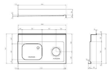 Table d'Entrée 1200x750x900 mm - Combisteel - 7106.0020