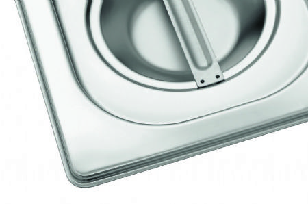 Couvercle inox GN 1/6 - 176x162x30 mm