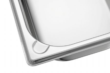 Bac GN 1/3, P65, Basic Line en acier inoxydable nickel-chrome - Bartscher - 713065