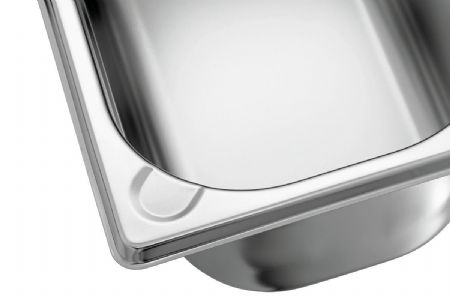 Bac GN 1/4, P100, Basic Line en acier inoxydable nickel-chrome - Bartscher - 714100