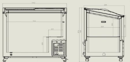 Congélateur coffre Bahus 297 L - Combisteel - 7151.1005