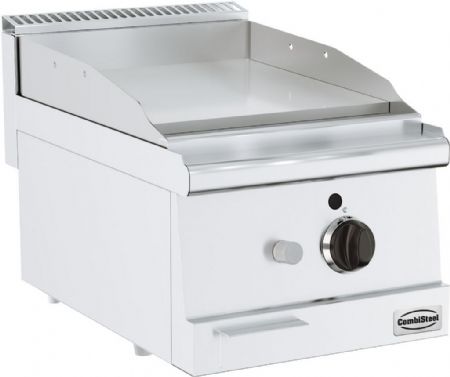 Plaque à snacker pro profondeur 600 Gaz à poser surface lisse 6 kW - Combisteel - 7178.0025