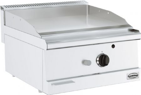 Plaque à snacker pro profondeur 600 Gaz surface chromée - Combisteel - 7178.0060