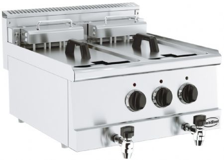 Friteuse cuisine pro profondeur 600 Triphasé 2 x 10 L 15 kW - Combisteel - 7178.0095 Friteuse cuisine pro profondeur 600 Triphasé 2 x 10 L 15 kW - Combisteel - 7178.0095