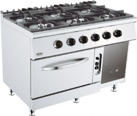 Fourneau profondeur 700 Gaz 39 kW autonome - Combisteel - 7178.0420