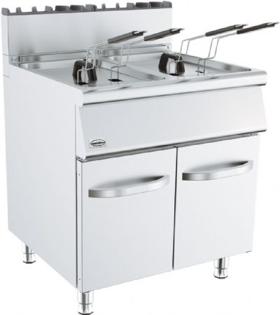 Friteuse cuisine pro profondeur 700 Gaz 2x 15 L - Combisteel - 7178.0515