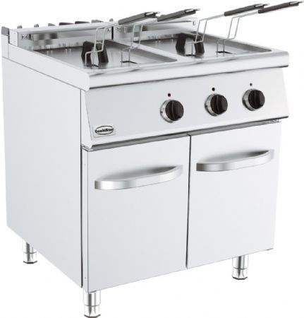 Friteuse cuisine pro profondeur 700 Triphasé 2 x 18 L 2x14 kW - Combisteel - 7178.0525