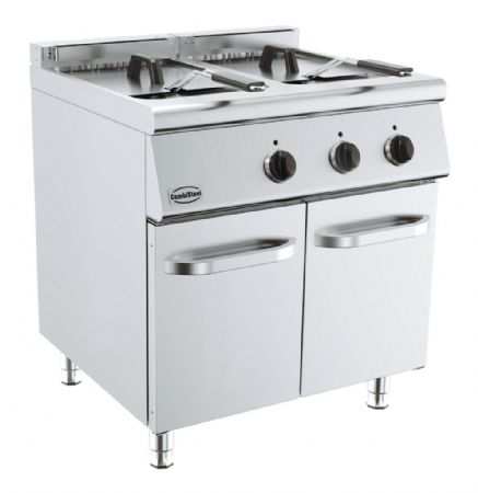 Friteuse cuisine pro profondeur 700 Triphasé 2 x 10 L 2x7.5 kW - Combisteel - 7178.0527
