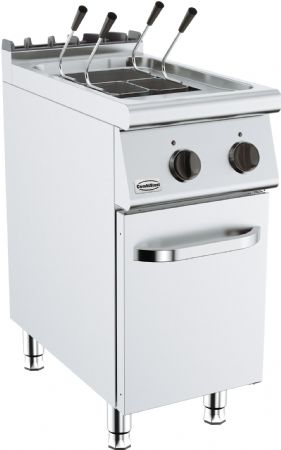 Cuiseur a pates professionnel electrique 1 cuve 18l sur armoire frme 9kW