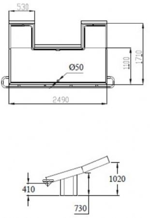 Vitrine poissonnerie 2490x1710x1088 mm - Combisteel - 7178.0910