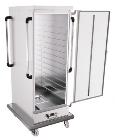 Chariot chauffant banquet 15 bacs GN 2/1 avec commande digitale - Combisteel - 7178.1100