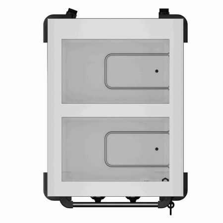 Chariot bain-marie inox professionnel 2x 1/1GN avec tagre inferieure