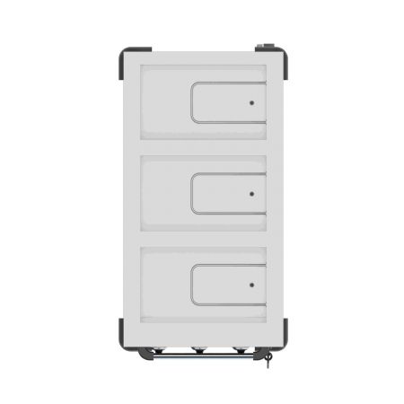 Chariot bain-marie inox professionnel avec tagre inferieure 3x gn1/1