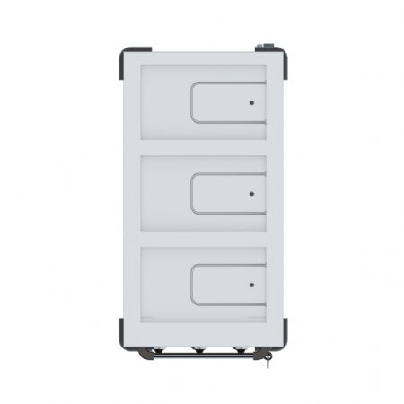 Chariot bain-marie mobile 3 bacs GN 1/1 avec roues freinées - Combisteel - 7178.1160