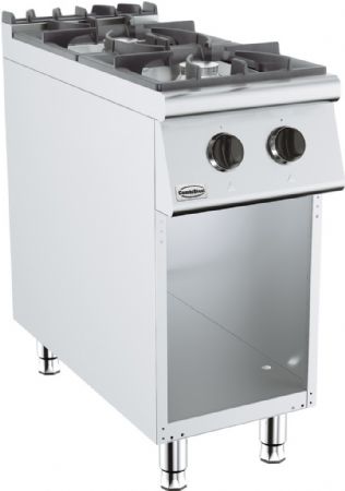 Fourneau profondeur 900 Gaz 2 feux 17 kW - Combisteel - 7178.3000