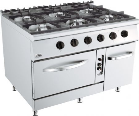 Fourneau profondeur 900 Gaz 57 kW - Combisteel - 7178.3025