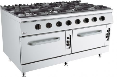 Fourneau profondeur 900 Gaz 80 kW - Combisteel - 7178.3030