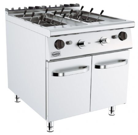 Cuiseur  pates gaz sur armoire capacit 2x24L -  profondeur 900mm