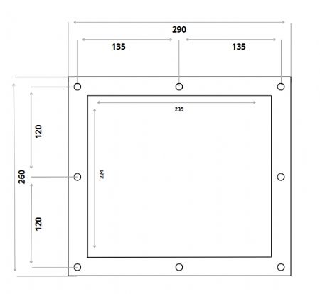 Moteur de hotte 10/10 avec débit 300 m³/h - Combisteel - 7225.0045