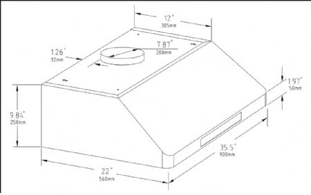 Hotte centrale induction - Combisteel - 7227.0005