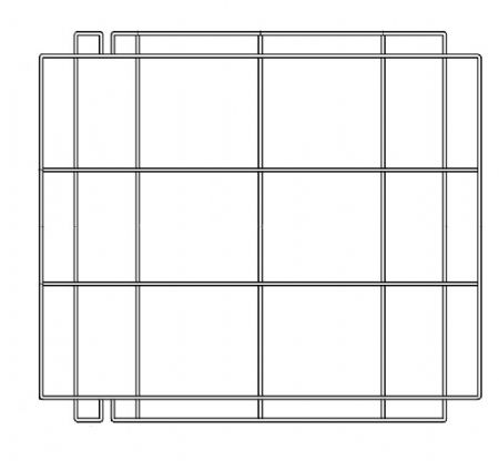 Grille de support en acier inox