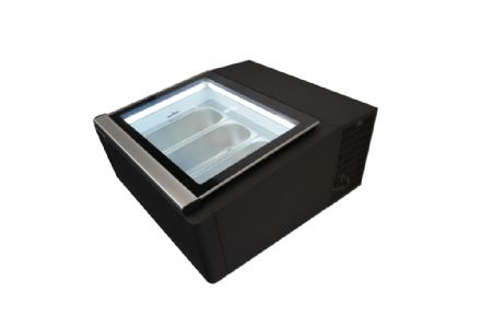 Vitrine glacier à poser 3x5 L noire - Combisteel - 7292.0010