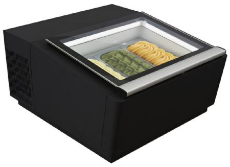Vitrine glacier à poser 3x5 L noire - Combisteel - 7292.0010