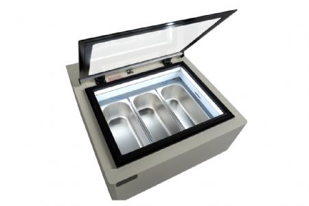 Vitrine glacier à poser 3x5 L blanche - Combisteel - 7292.0015