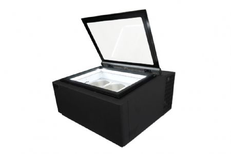 Vitrine glacier à poser 3x5 L noire - Combisteel - 7292.0020