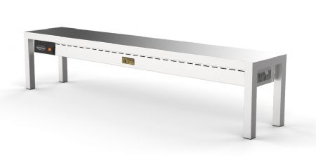 Etagre chauffante cramique 1 etage largeur 1600mm - 4 bruleurs 0,25kW
