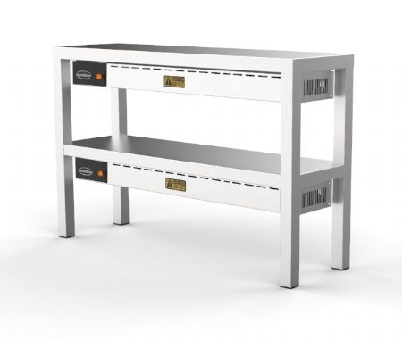 Etagre chauffante cramique 2 etages largeur 1400mm - 8 feux 0,25kW