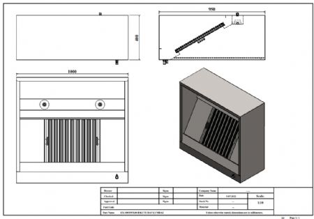 Hotte Murale sans moteur 1200x950x400 mm - Combisteel - 7333.0635
