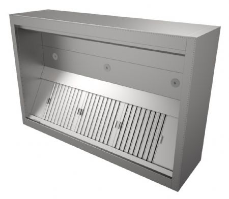 Hottes dinduction pro sans moteur largeur 2400mm avec 4 filtre