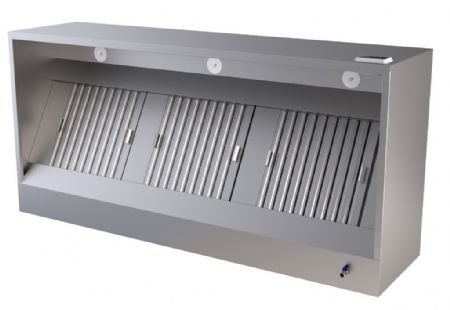 Hotte murale de cuisine avec moteur - 1600x950x520mm