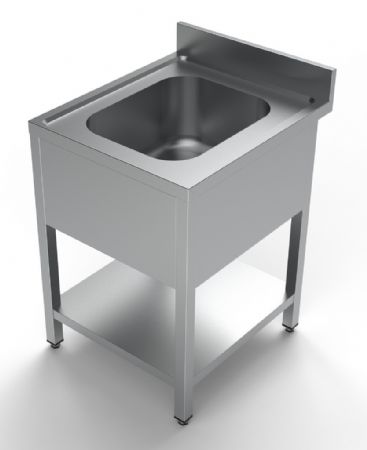 Plonge Inox 1 bac Évier 600x700x850 mm - Combisteel - 7333.0810 Plonge Inox 1 bac Évier 600x700x850 mm - Combisteel - 7333.0810