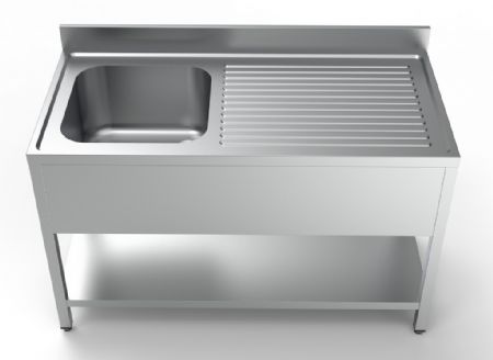Plonge Inox 1 bac 1400x700x850 mm - Combisteel - 7333.0840