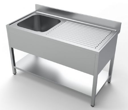 Plonge Inox 1 bac 1400x700x850 mm - Combisteel - 7333.0840 Plonge Inox 1 bac 1400x700x850 mm - Combisteel - 7333.0840