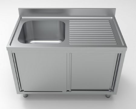 Plonge Inox 1 bac 1200x700x850 mm - Combisteel - 7333.0900